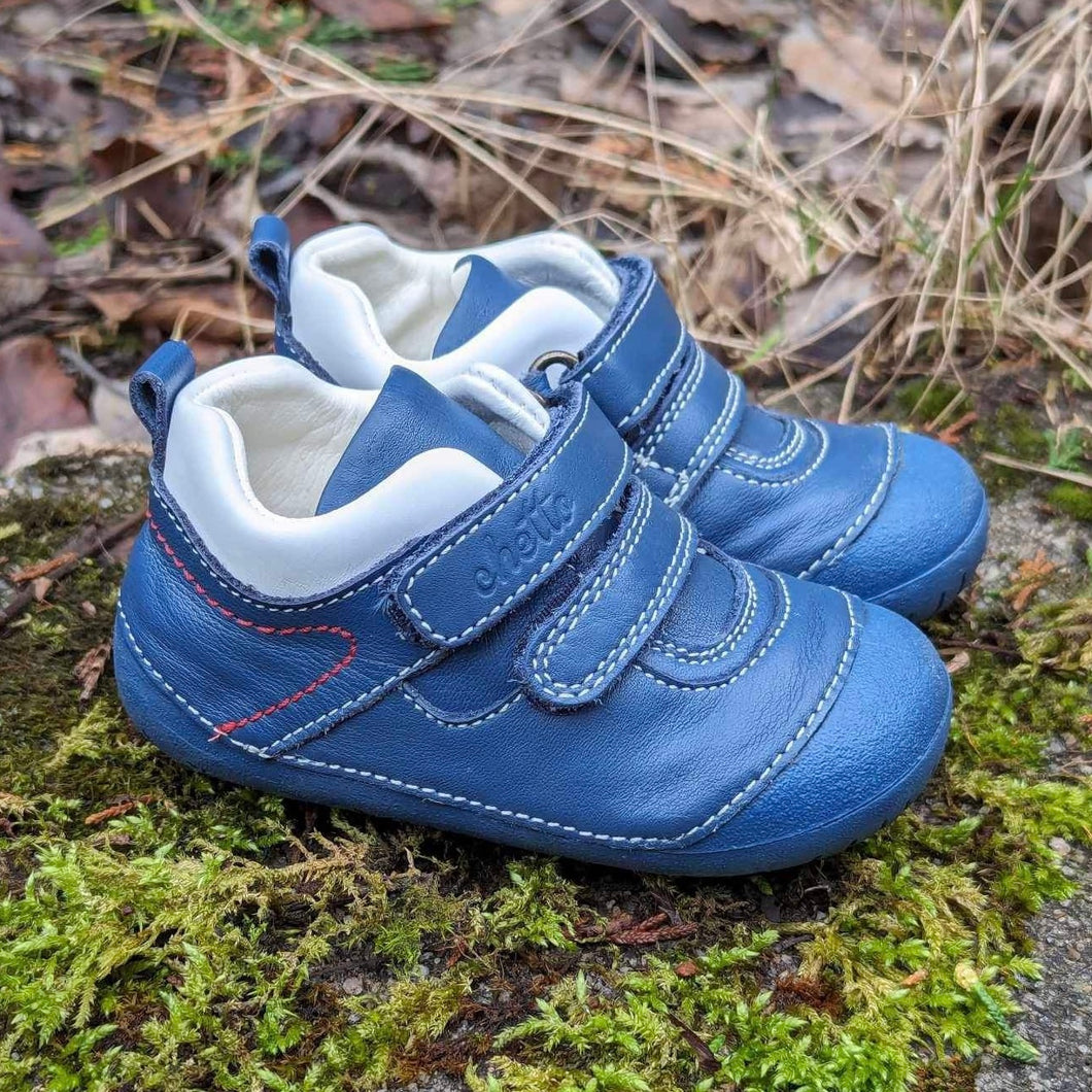 Chetto Navy Leather Pre-Walkers