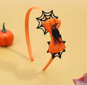 Halloween Orange Spider Headband