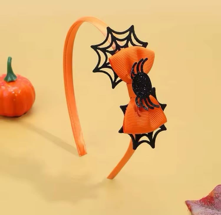 Halloween Orange Spider Headband
