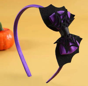 Halloween Purple Web Hairband