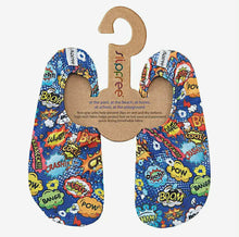 Load image into Gallery viewer, Slipfree Superhero Navy/Multi Swim Shoe
