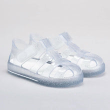 Load image into Gallery viewer, Igor Star Glitter Clear Jelly Sandal

