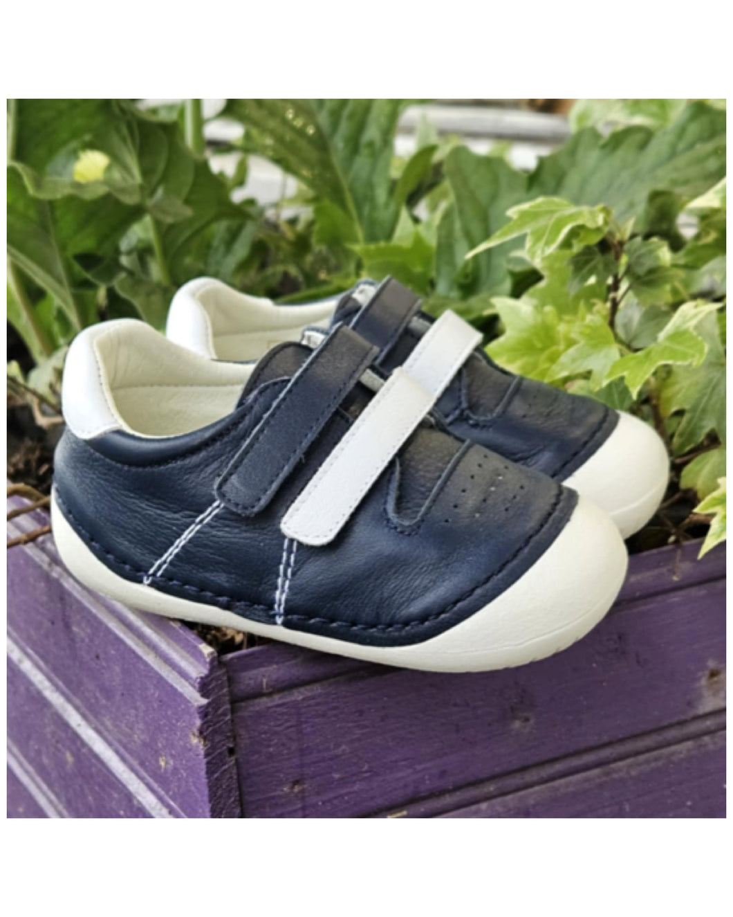 201189-8 Pre-walkers Navy/White