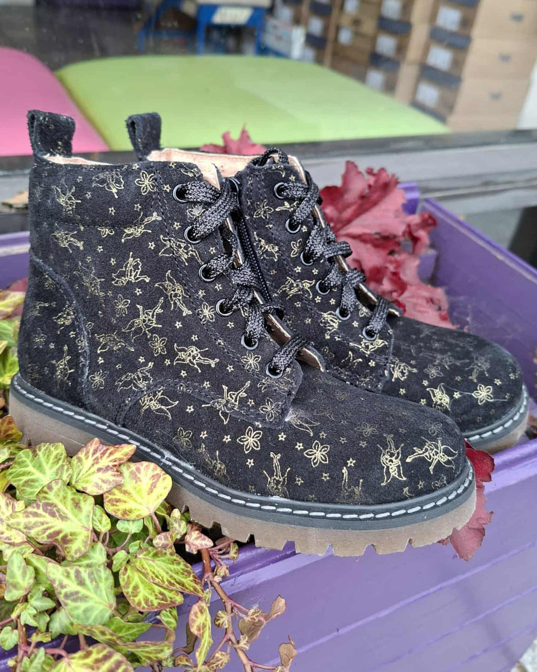 Bopy Shiva Black with Gold Print Boot
