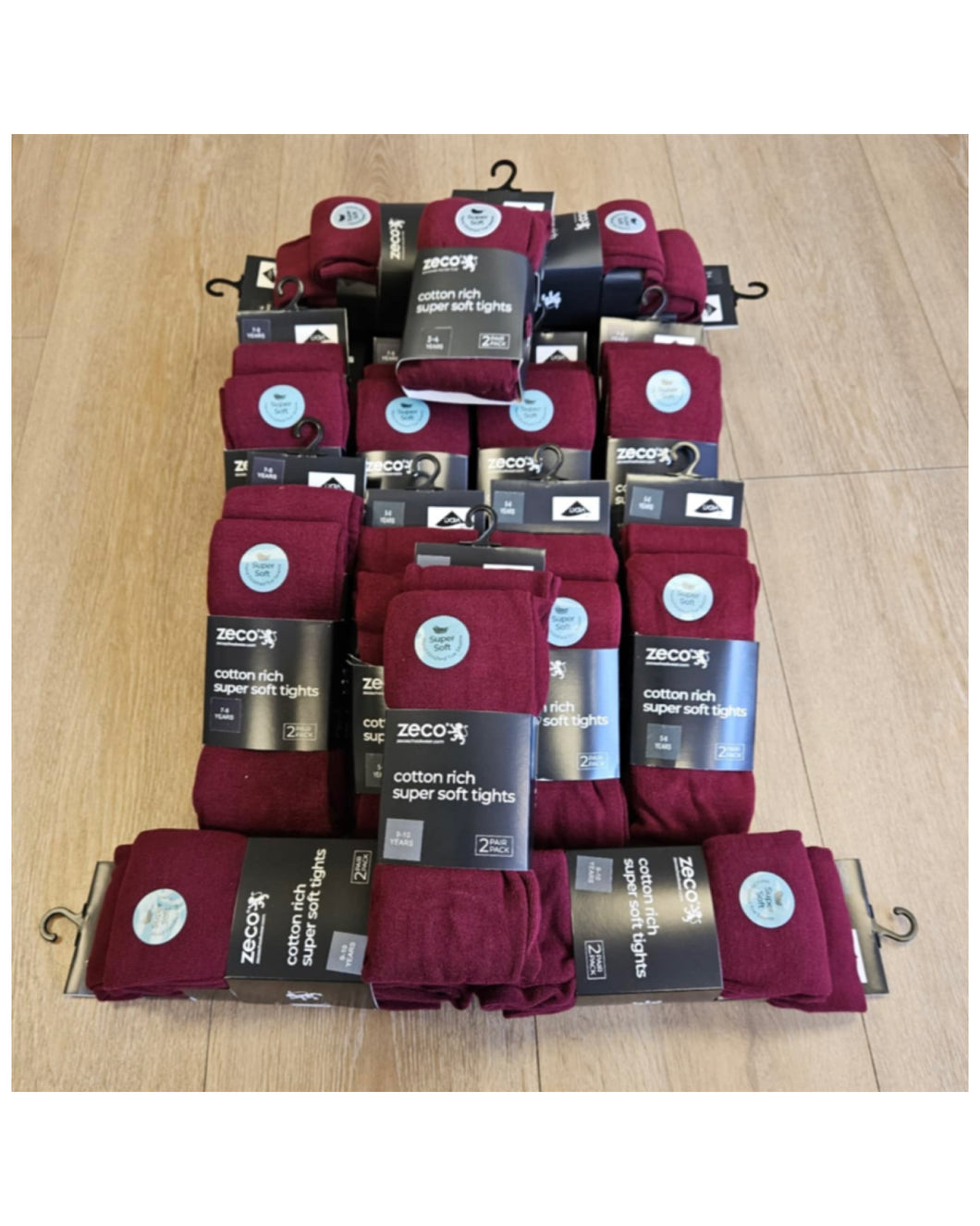 Zeco Burgundy Cotton Tights