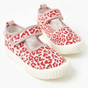 Walnut Pink Canvas Shoe Leopard Print