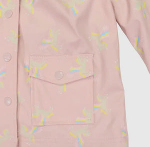 Pink with Rainbow Unicorn Raincoat