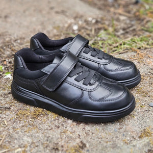 Term School Shoe Hugo Black Leather