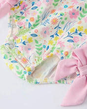 Load image into Gallery viewer, Rylee Faith Easter Bunny Embroidered Pom-Pom Short Sleeved Romper
