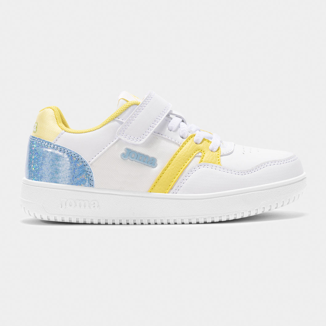 Joma Platea Low JR 2525 White Yellow