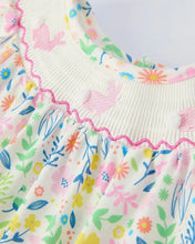 Load image into Gallery viewer, Rylee Faith Easter Bunny Embroidered Pom-Pom Short Sleeved Romper
