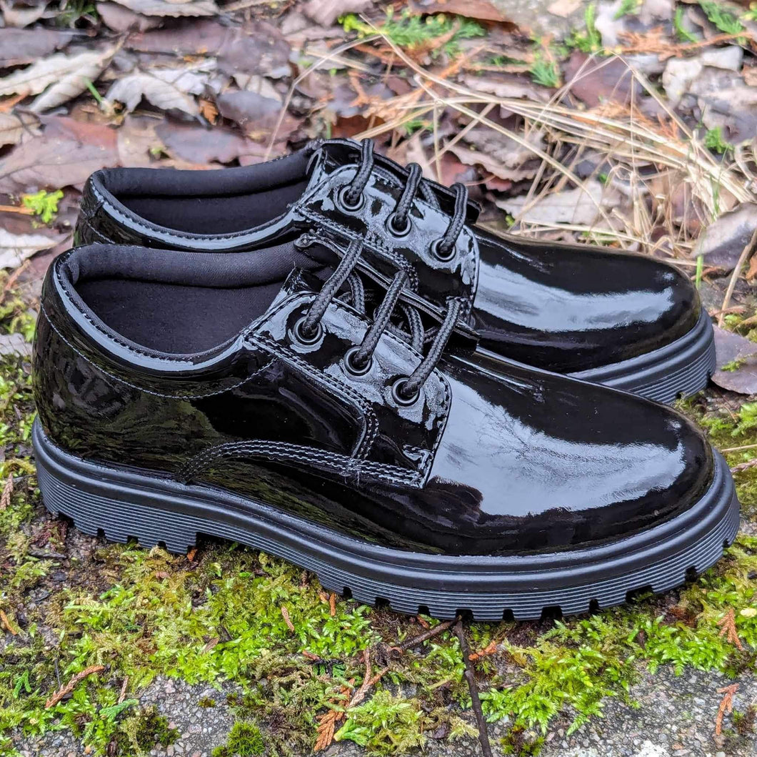 Term Bailey Black Patent School Shoes