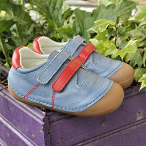Andanines Jeans/Red Leather Pre-Walker 201189