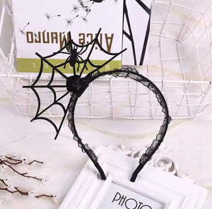 Halloween Black Spiderweb Hairband