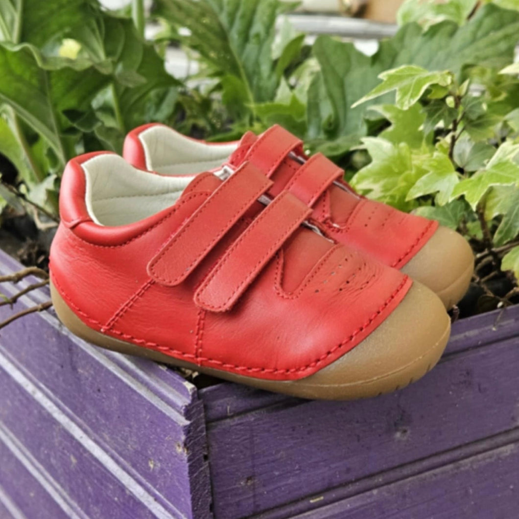 Andanines Red Leather Pre-Walker 201189