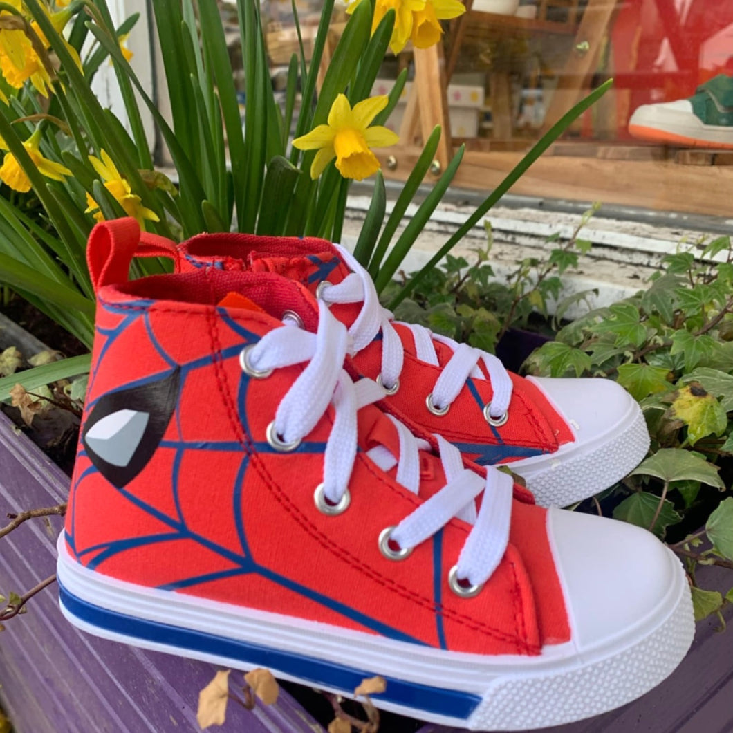 Spiderman Canvas Hi-Top Boot