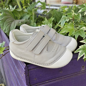 Andanines Grey Leather Pre-Walker 201189