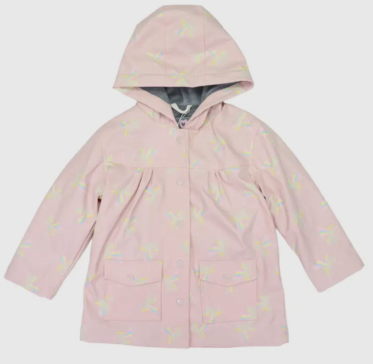 Pink with Rainbow Unicorn Raincoat