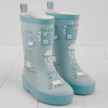 Load image into Gallery viewer, Grass &amp; Air Peppa Pig Blue Colour Changing Wellies
