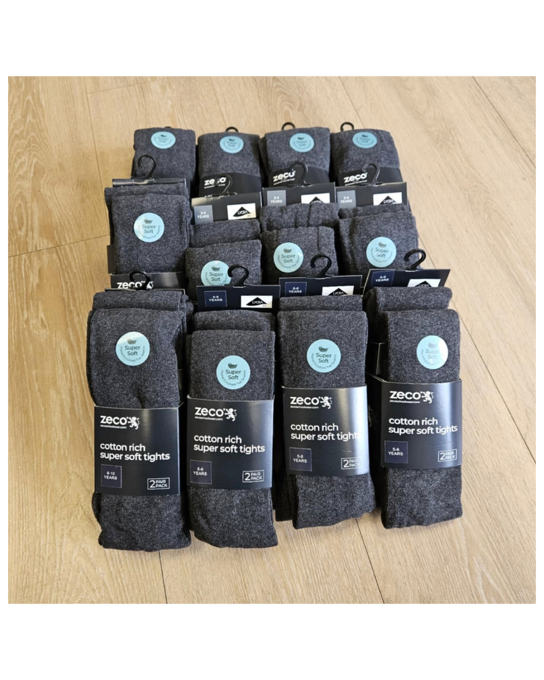 Zeco Charcoal Cotton Tights