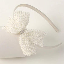 Load image into Gallery viewer, Pearl Satin Headband

