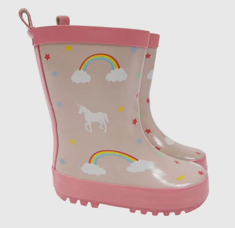 Korango Pink Unicorn Wellies