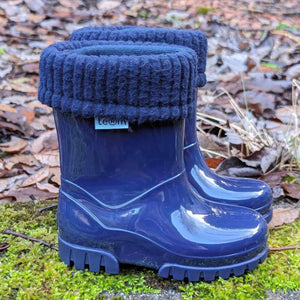 Term Navy Wellies With Removable Lining