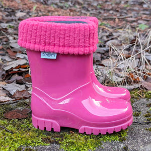 Term Pink Wellies With Removable Lining