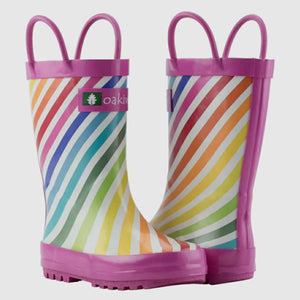 Oaki Rainbow Stripes Wellies