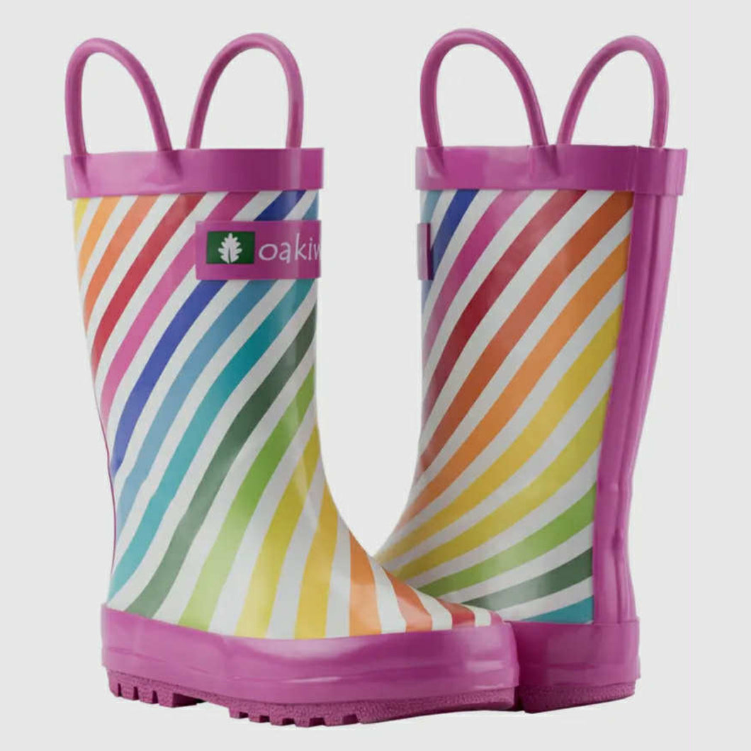 Oaki Rainbow Stripes Wellies