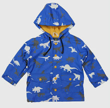 Load image into Gallery viewer, Korango Dino Blue Colour Change Raincoat
