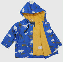 Load image into Gallery viewer, Korango Dino Blue Colour Change Raincoat
