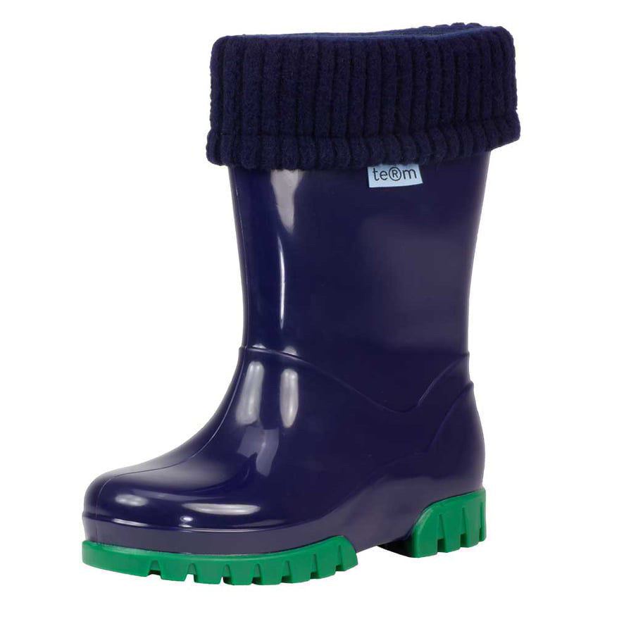 Term snow boots Navy/Green