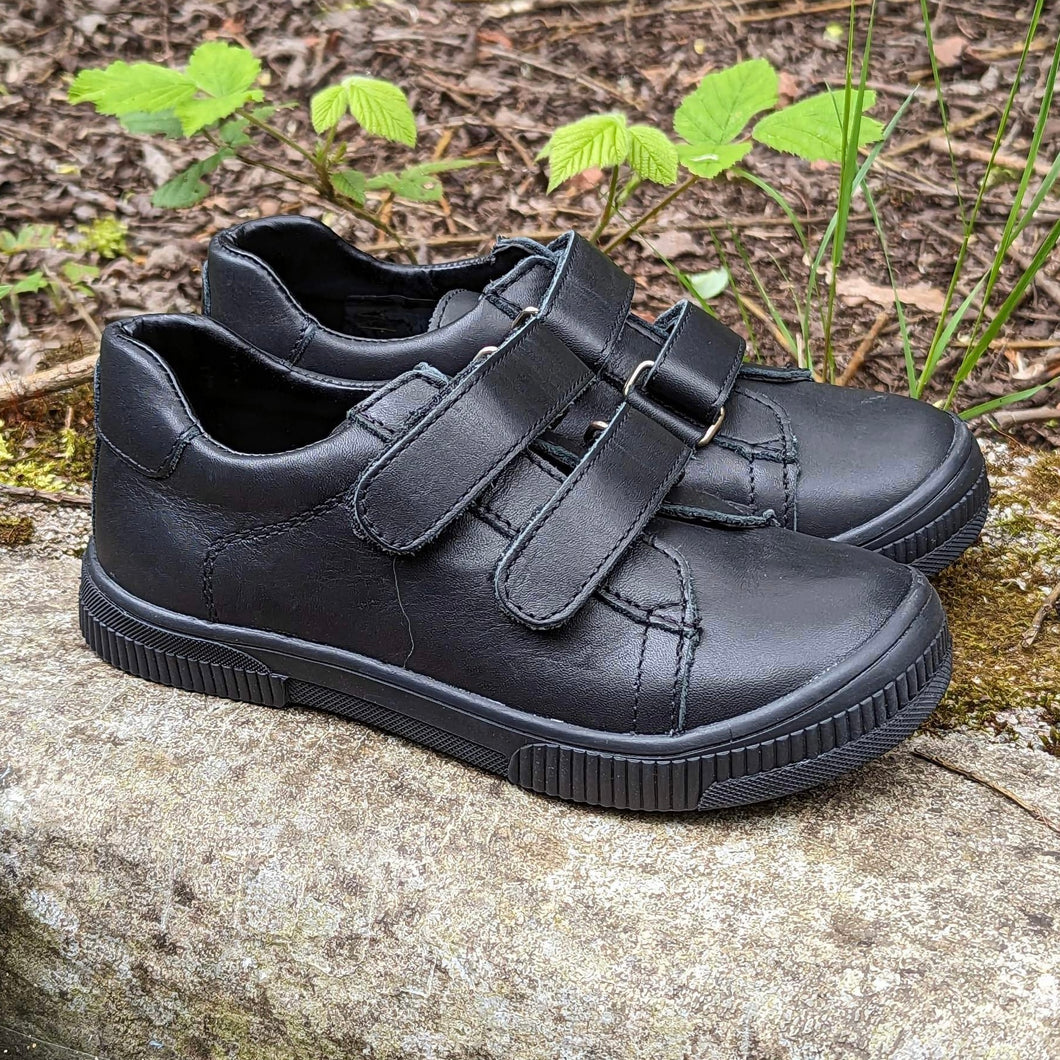 Bopy Vafican Black Leather School Shoes