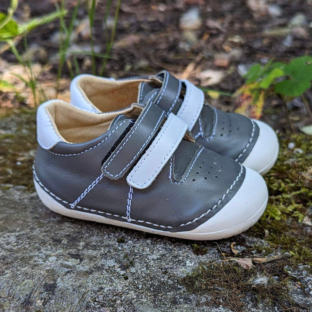Andanines Pre-Walker 201189-8 Grey and White Leather