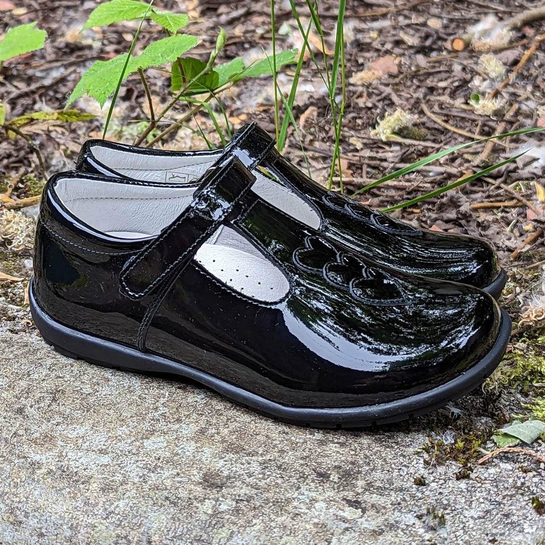 Andanines 212594-3 Black Patent School Shoes