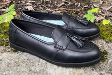 Load image into Gallery viewer, Term Harley Black Leather School Shoes
