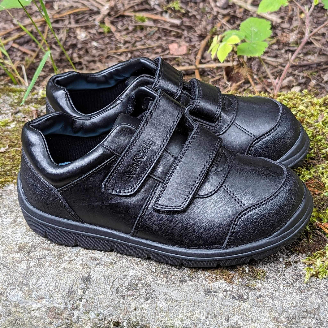 Sole Buddy Galaxy Black Leather School Shoes