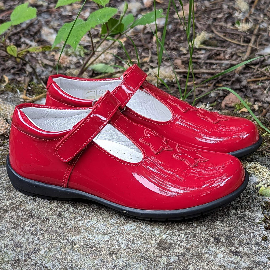 Andanines 232676 Red Patent School Shoes
