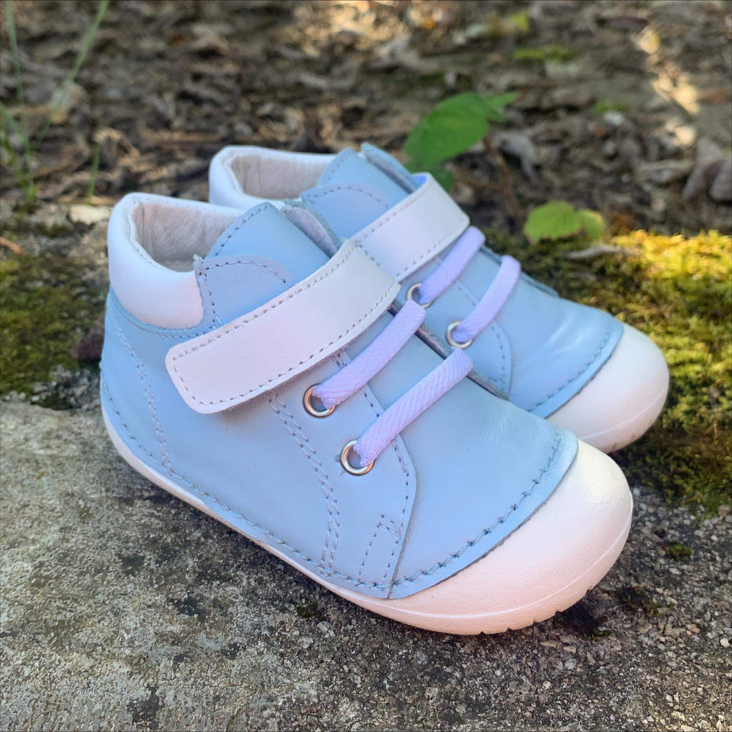 Andanines Pre-Walker 222220 Pale Blue / White Leather