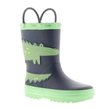 Load image into Gallery viewer, Croc Wellies Navy Green
